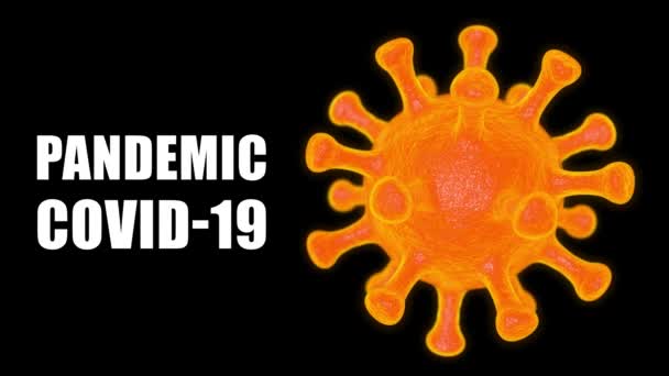 Coronavirus Covid Virus Close Rendu — Video