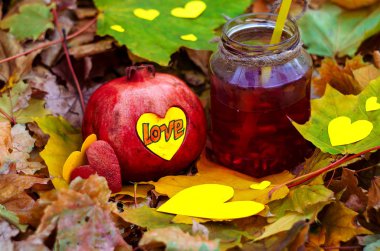 Nar kokteyl sağlık ve iyi bir ruh hali için seviyorum