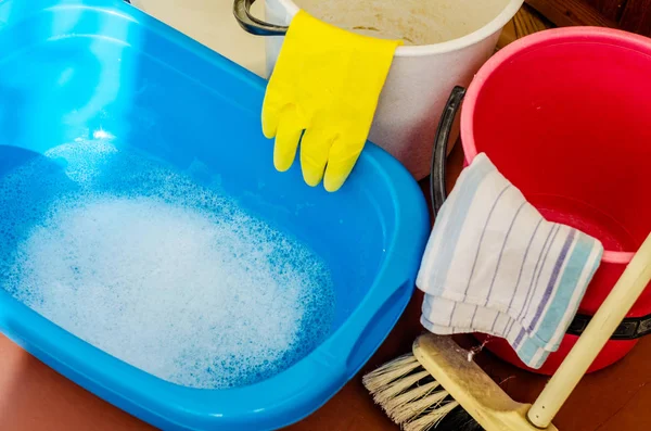 Detergente cozido para limpeza da casa e do escritório — Fotografia de Stock