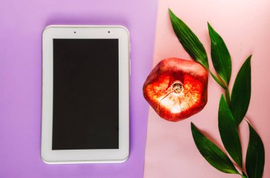 teknoloji, tablet kablosuz Internet ile. Nar vitamini vücut için