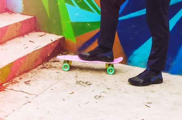 Deporte Vida Activa Zapatillas Deporte Tablero Peniques Ciudad — Foto de Stock