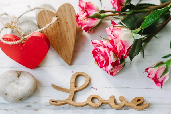 Mesaj aşk iki kalp - Sevgililer günü kavramı ile