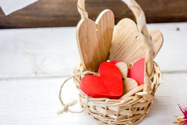 Bascket ahşap yürekleri