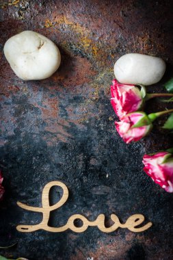 Sevgililer günü kutlama için arka plan seviyorum