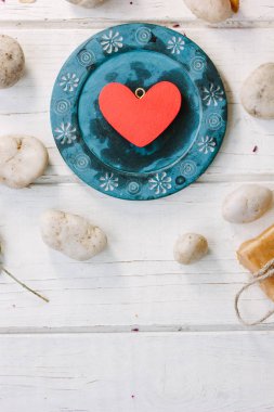 Kırmızı Sevgililer günü kalp