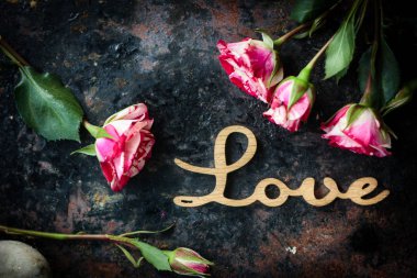 Sevgililer günü kutlama için arka plan seviyorum