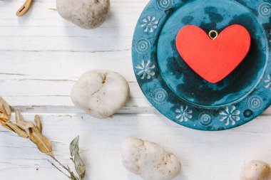 Kırmızı Sevgililer günü kalp