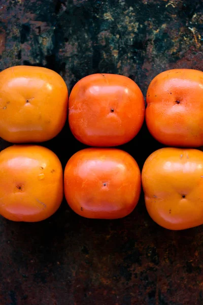 Latar belakang buah persimmon . — Stok Foto