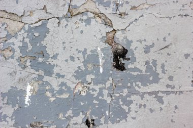 Wheathered beton duvar ile çok sayıda çatlaklar