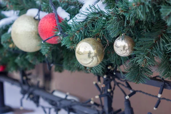 Decoración de Navidad en la calle — Foto de Stock