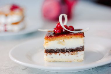 Güzel ve lezzetli tatlı pasta.