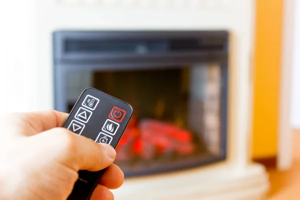 Elektrikli şömine uzaktan kumanda