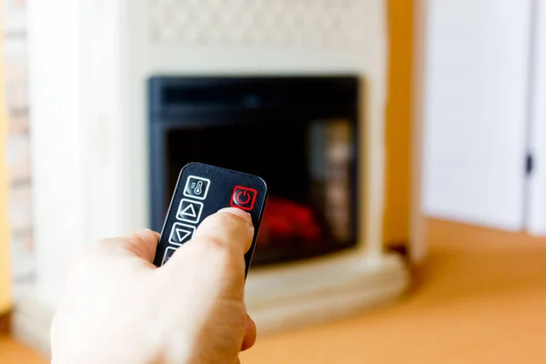 Elektrikli şömine uzaktan kumanda