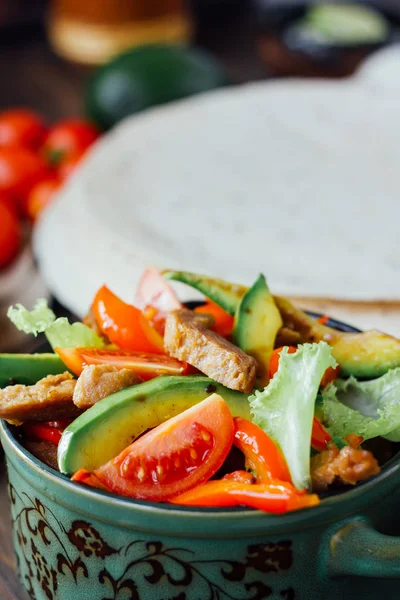 Versión vegetariana de fachitos mexicanos — Foto de Stock