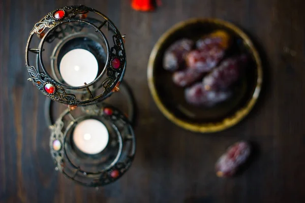 Linterna de ramadán vintage para apertura de iftar — Foto de Stock