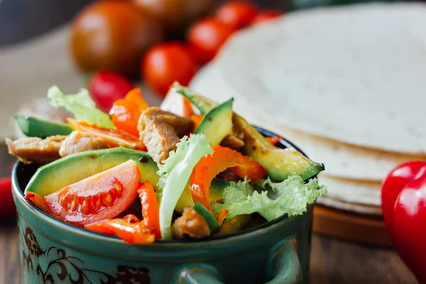 Vegetarian version of mexican fachitos — Stock Photo, Image