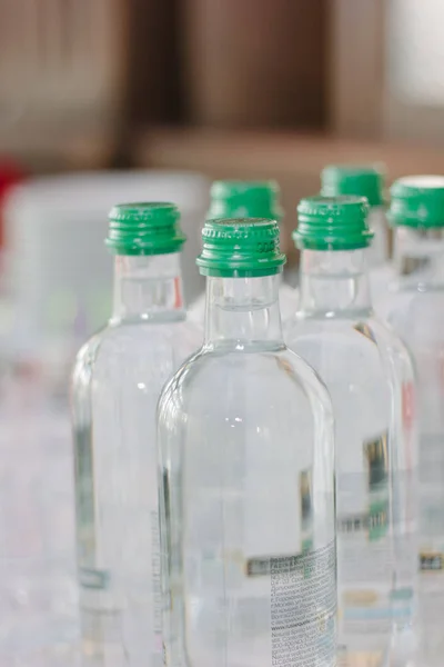 Catering drinks - bottles with clean water.