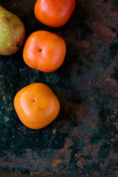 Persimmon fruit background. — Stock Photo, Image