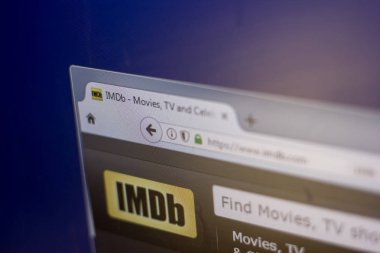 Ryazan, Rusya Federasyonu - 01 Mart 2018 - IMDB ana site Pc ekranda
