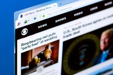 Ryazan, Rusya Federasyonu - 28 Mart 2018 - ana Cbsnews Pc, görüntüleme web adresi - cbsnews.com