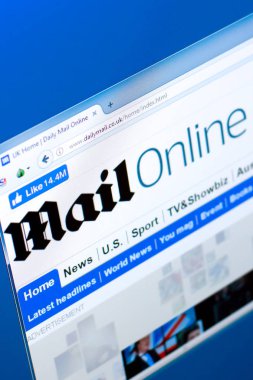 Ryazan, Rusya Federasyonu - 28 Mart 2018 - ana, Dailymail online Pc, görüntüleme web adresi - dailymail.co.uk