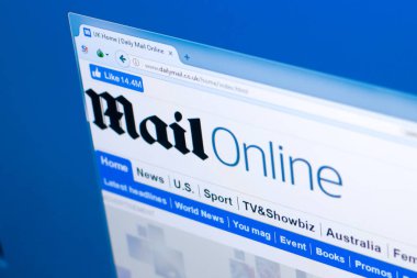 Ryazan, Rusya Federasyonu - 28 Mart 2018 - ana, Dailymail online Pc, görüntüleme web adresi - dailymail.co.uk