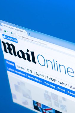 Ryazan, Rusya Federasyonu - 28 Mart 2018 - ana, Dailymail online Pc, görüntüleme web adresi - dailymail.co.uk