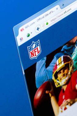 Ryazan, Rusya Federasyonu - 28 Mart 2018 - ana, Nfl Ulusal Futbol Ligi Pc, görüntüleme web adresi - nfl.com