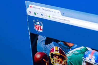 Ryazan, Rusya Federasyonu - 28 Mart 2018 - ana, Nfl Ulusal Futbol Ligi Pc, görüntüleme web adresi - nfl.com