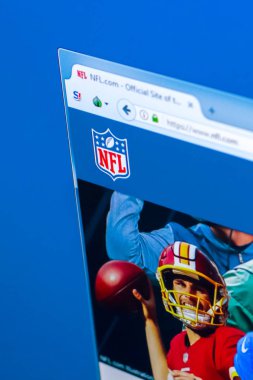 Ryazan, Rusya Federasyonu - 28 Mart 2018 - ana, Nfl Ulusal Futbol Ligi Pc, görüntüleme web adresi - nfl.com