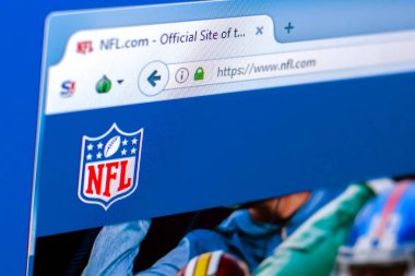 Ryazan, Rusya Federasyonu - 28 Mart 2018 - ana, Nfl Ulusal Futbol Ligi Pc, görüntüleme web adresi - nfl.com