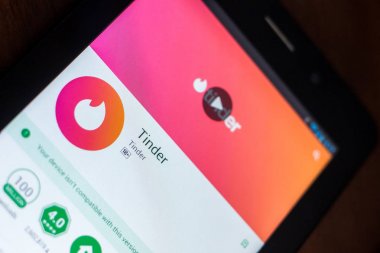 Ryazan, Rusya Federasyonu - 21 Mart 2018 - KAV mobil uygulaması Tablet Pc ekranda.