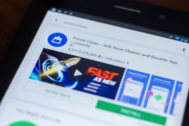 Ryazan, Rusya Federasyonu - 21 Mart 2018 - güç temiz kutsal kişilerin resmi içinde mobil uygulamalar listesi