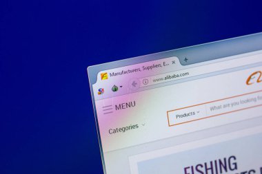 Ryazan, Rusya Federasyonu - 16 Nisan 2018 - ana Alibaba.com Pc ekranda