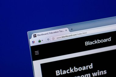 Ryazan, Rusya Federasyonu - 16 Nisan 2018 - Blackboard.com ana Web sitesi Pc ekranda