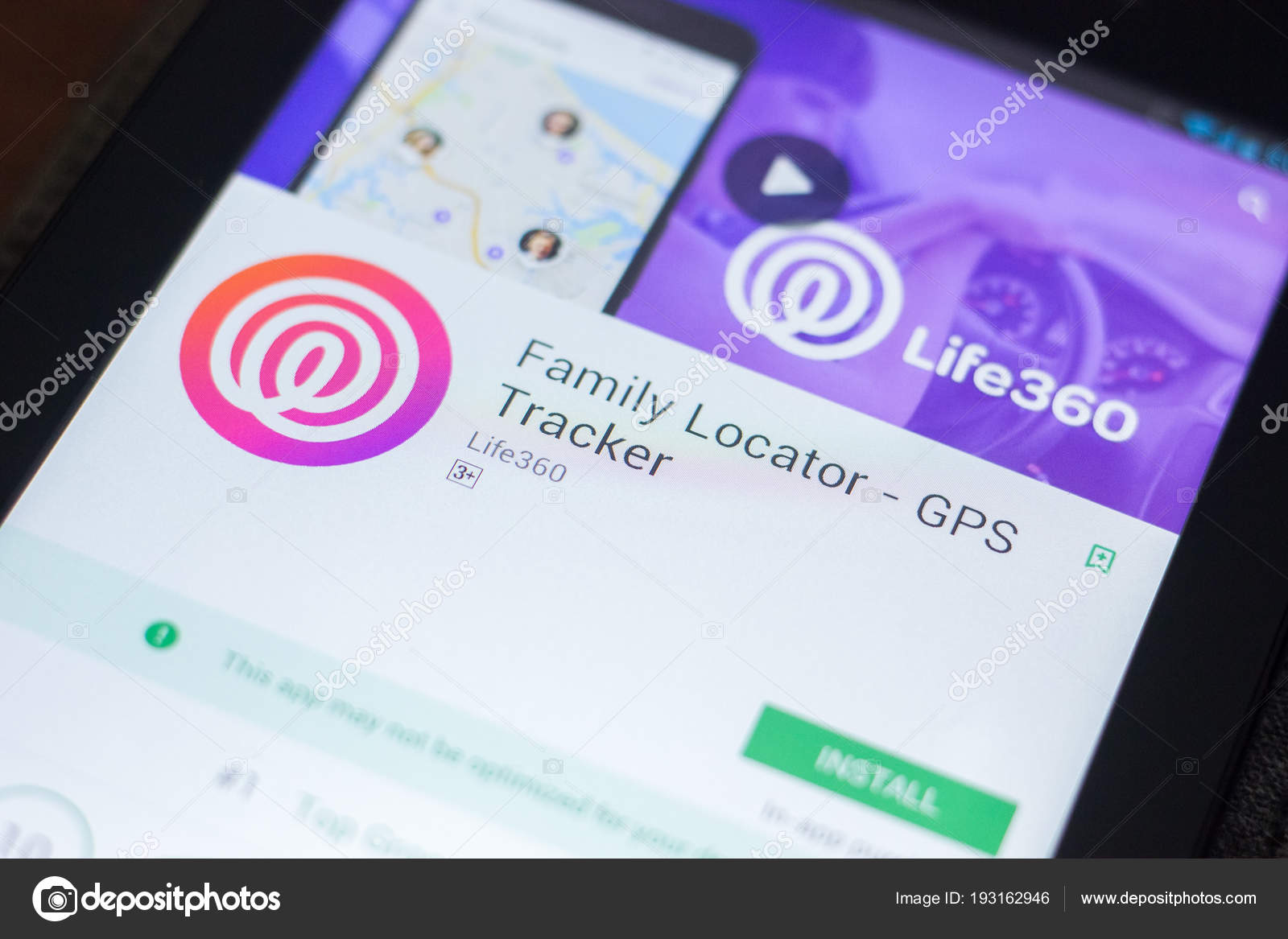 ryazan russia april 19 2018 family locator gps tracker