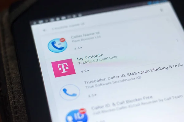 Рязань, Россия - 19 апреля 2018 - Мой значок T-Mobile в списке мобильных приложений . — стоковое фото