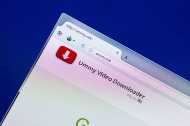 Ryazan, Rusya - 29 Nisan 2018: Bi_kerecik_dene@h ana Web sitesi Pc, url - Ummy.net görüntüleme