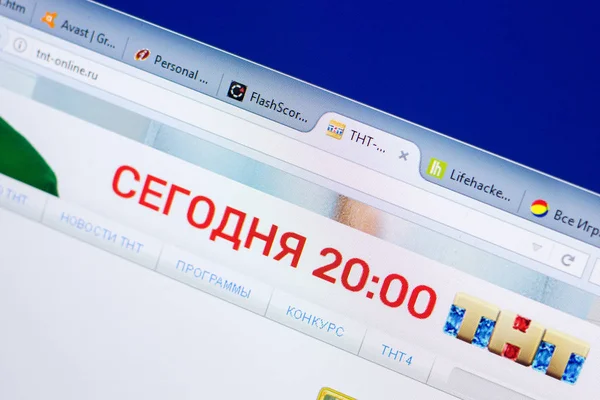 Ryazan Rusia Mayo 2018 Tnt Online Website Display Url Tnt —  Fotos de Stock