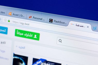 Ryazan, Rusya - 08 Mayıs 2018: Egy Web sitesi Pc, url - Egy.best görüntüleme