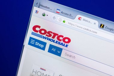 Ryazan, Rusya - 08 Mayıs 2018: Costco Web sitesi Pc, url - scriptlerindir.com görüntüleme