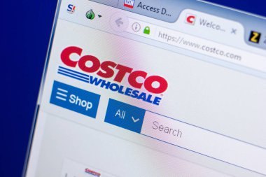Ryazan, Rusya - 08 Mayıs 2018: Costco Web sitesi Pc, url - scriptlerindir.com görüntüleme
