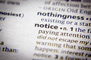 Sözcük veya ifade Bildirimi ve sözlükteki tanımı