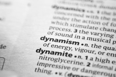 Dinamizm ve onun sözlükteki tanımı