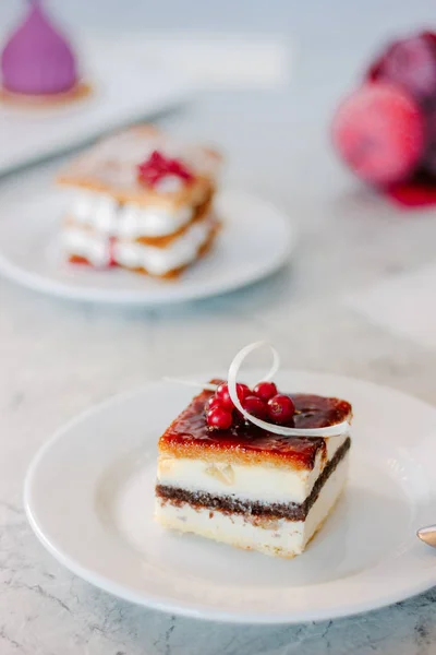Magnifique Délicieux Gâteau Dessert Table — Photo