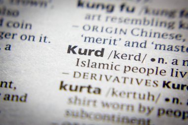 Bir sözlükte Kürtçe sözcük veya cümle