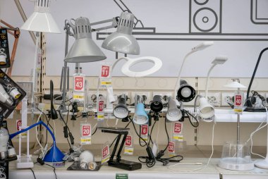 Ryazan, Rusya - 01 Ekim 2019: Piyasada lamba seti.