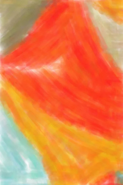 Červená Oranžová Akvarel Pozadí — Stock fotografie