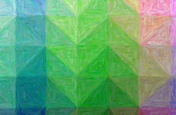 緑のカラフルな厚塗り背景の抽象的なイラスト — ストック写真