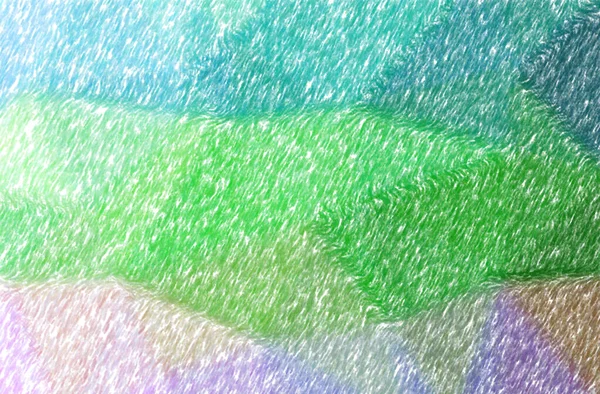 Abstract illustration of green Abstract Color Pencil background.
